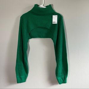 H&M Crop Turtleneck Sweater